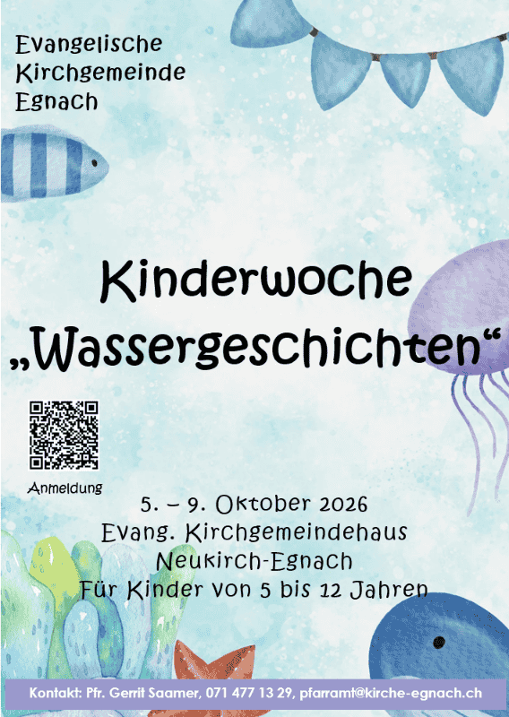 Kinderwoche 5. bis 9. Oktober 2026